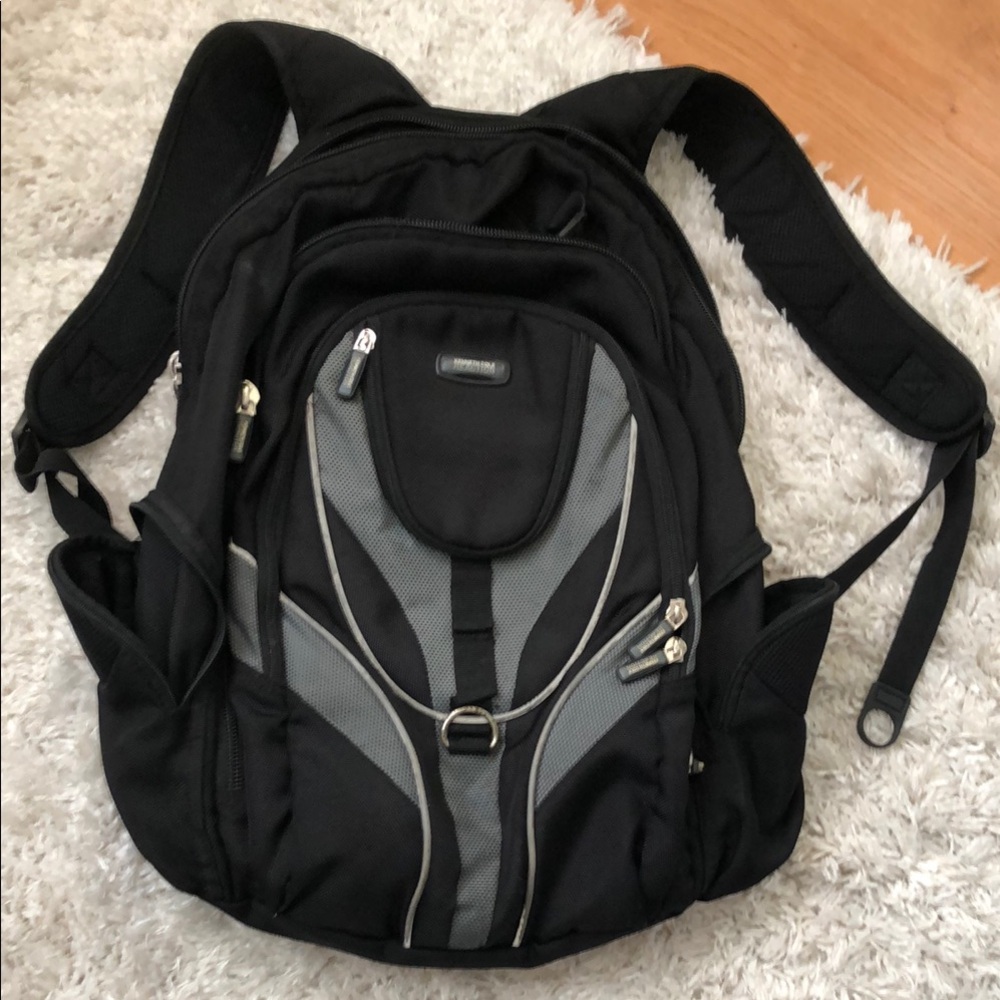 Kenneth Cole Reaction Black and Gray Men's Backpack